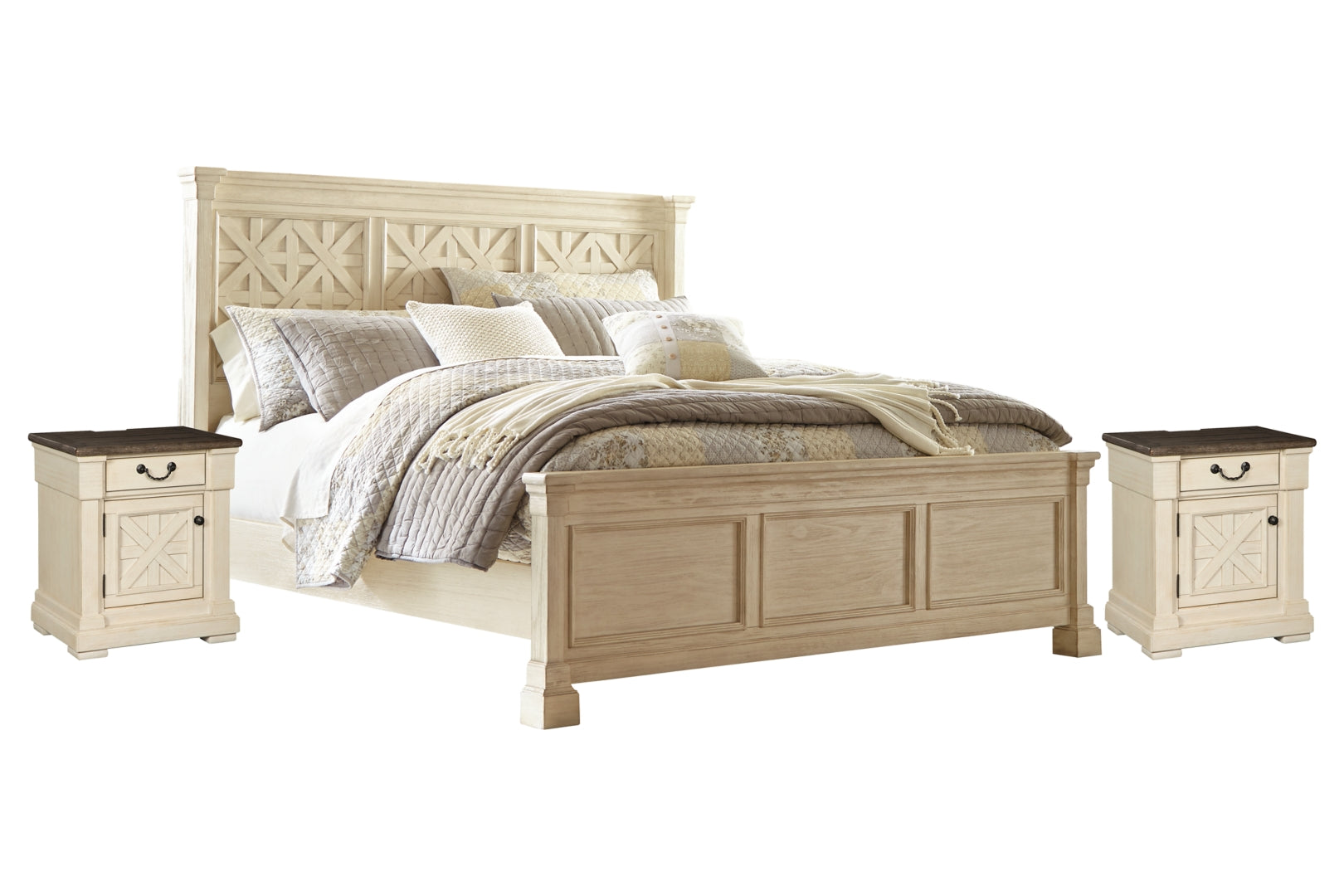 Bolanburg Bed with 2 Nightstands