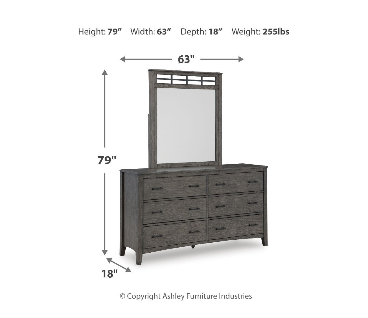 Montillan Grey Panel Bedroom Set