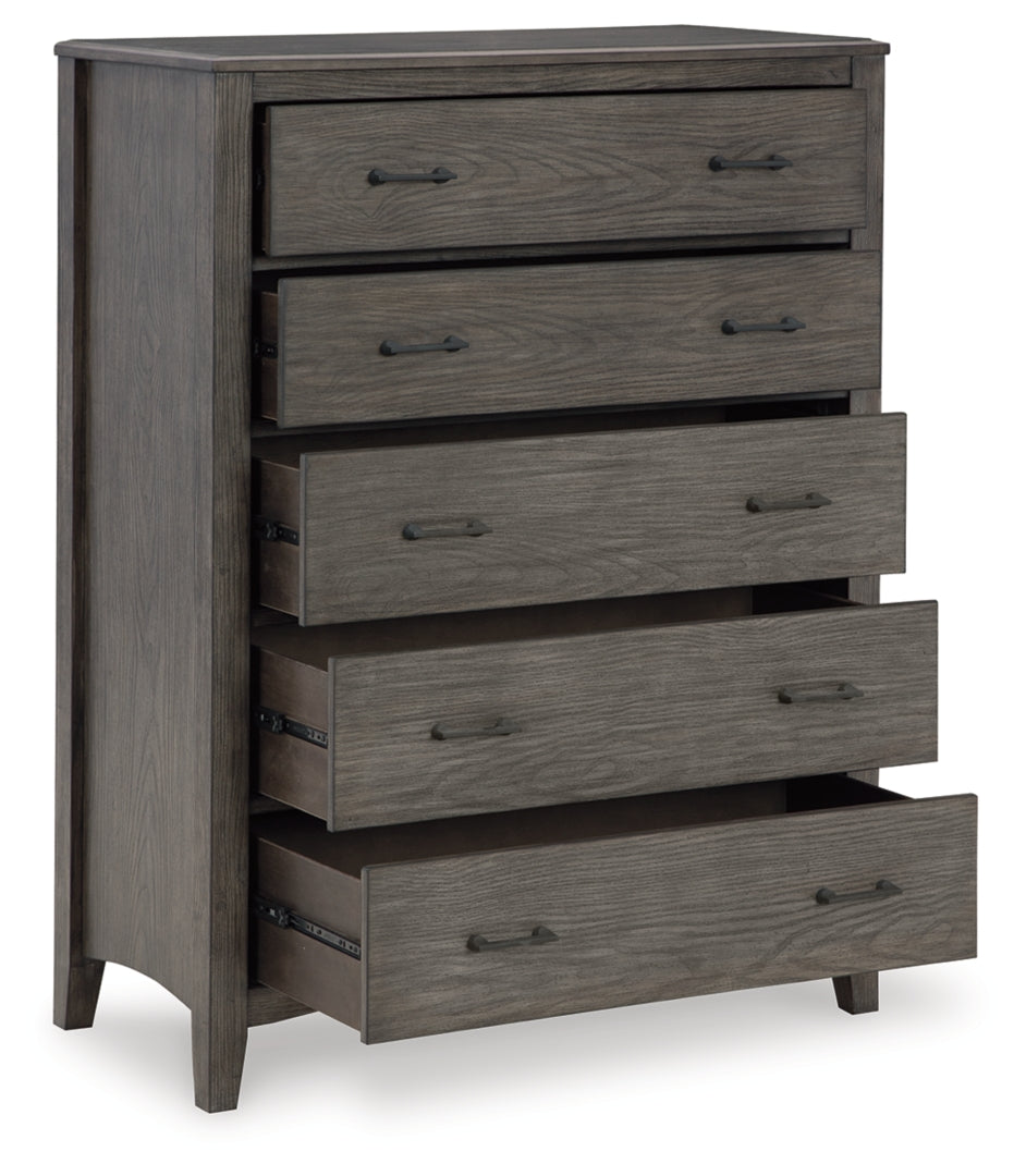 Montillan Grey Panel Bedroom Set