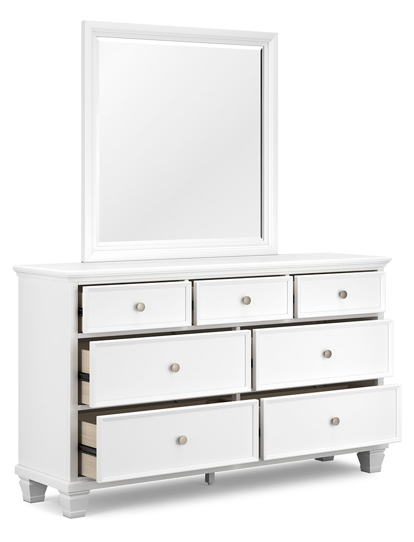 Fortman White Panel Bedroom Set