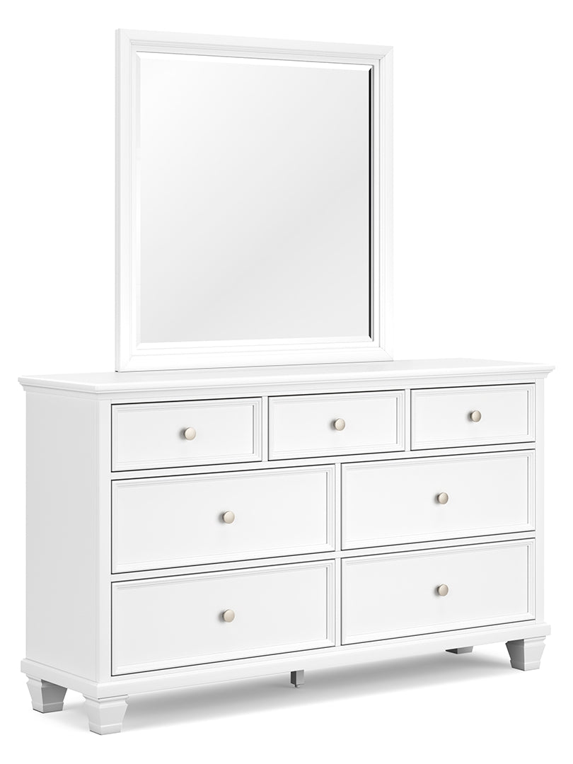 Fortman White Panel Bedroom Set