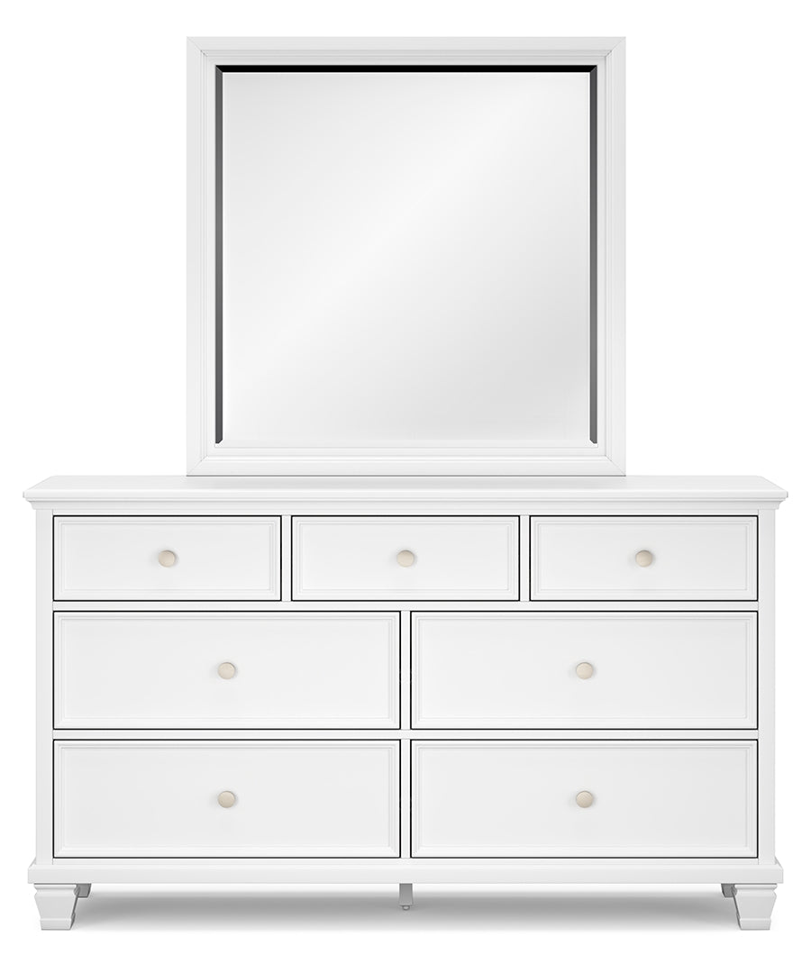 Fortman White Panel Bedroom Set