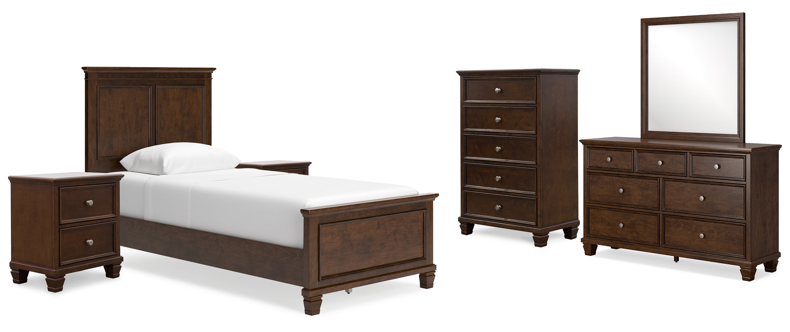 Danabrin Brown Panel Bedroom Set