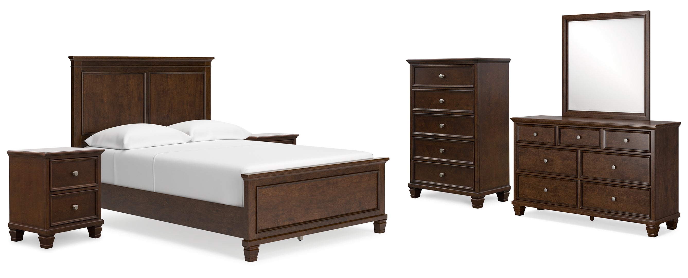 Danabrin Brown Panel Bedroom Set