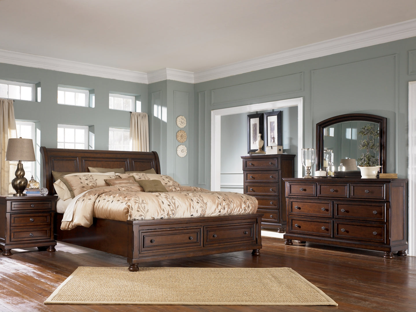 Porter Brown Panel Bedroom Set