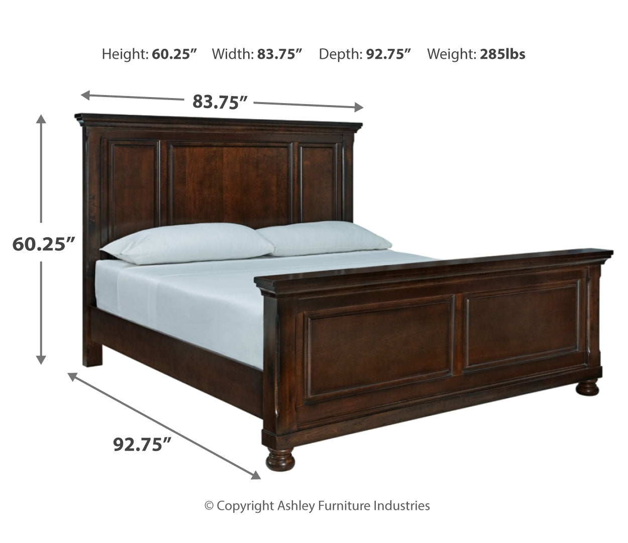 Porter Brown Panel Bedroom Set