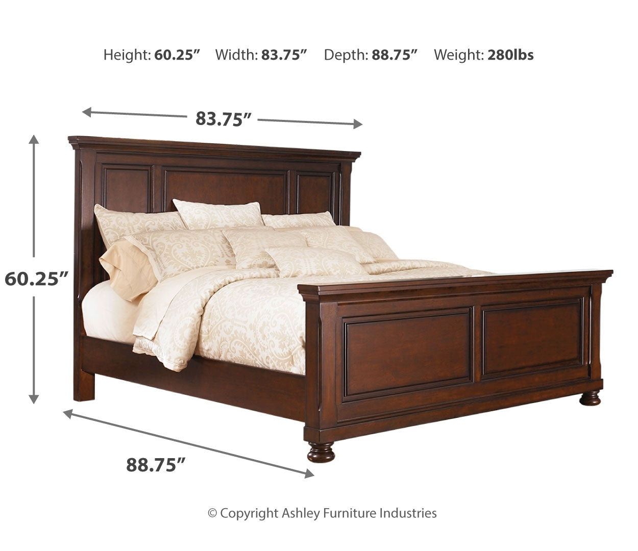 Porter Brown Panel Bedroom Set