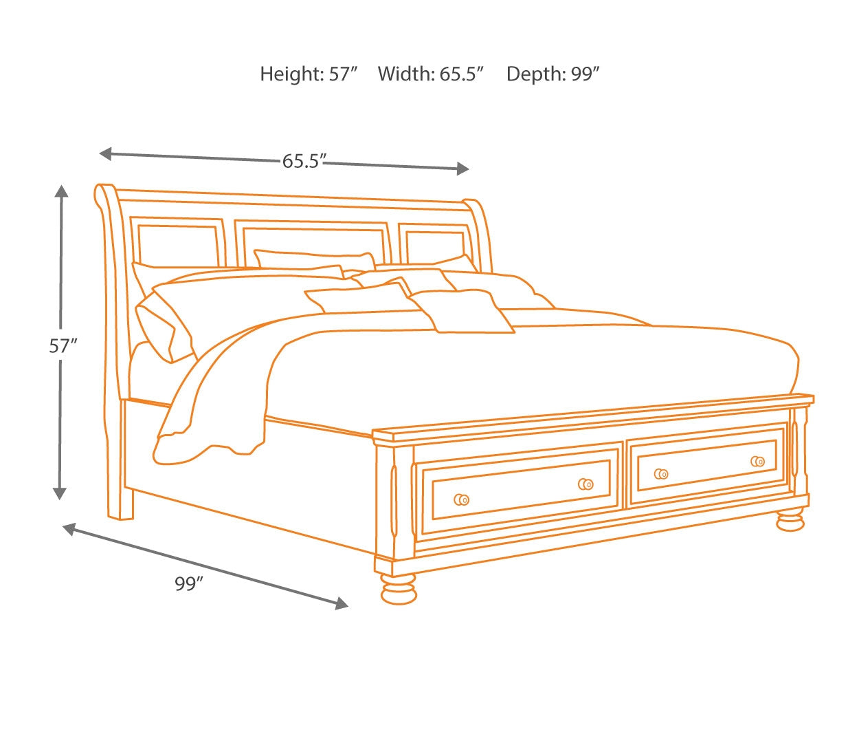 Porter Panel Bed