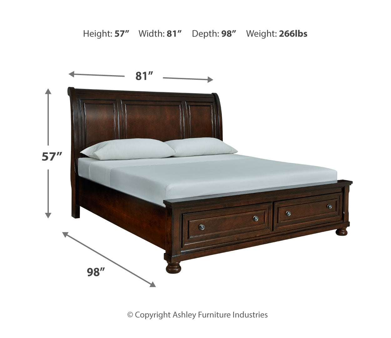 Porter Brown Panel Bedroom Set