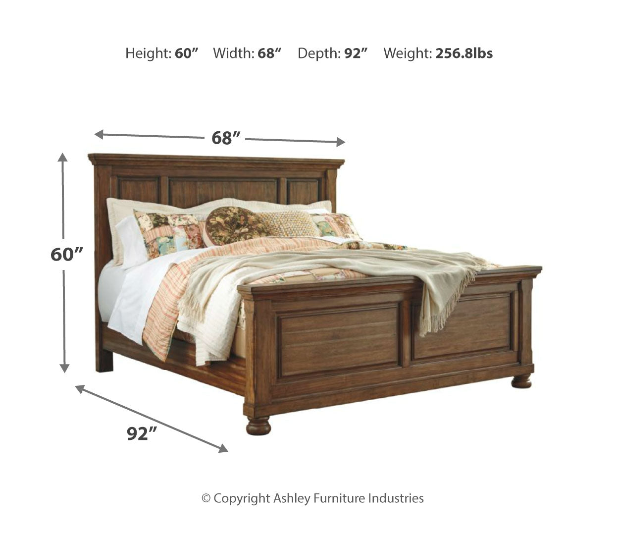 Flynnter Brown Panel Bedroom Set