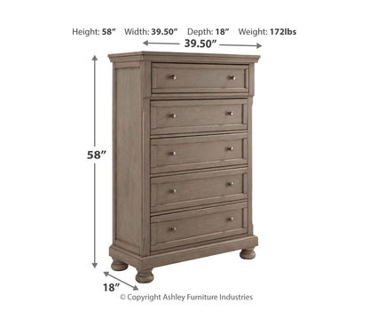 Lettner Five Drawer Chest