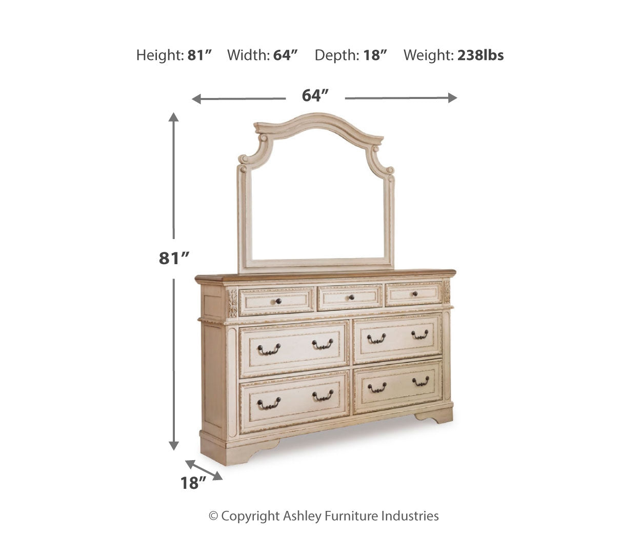 Realyn Dresser and Mirror