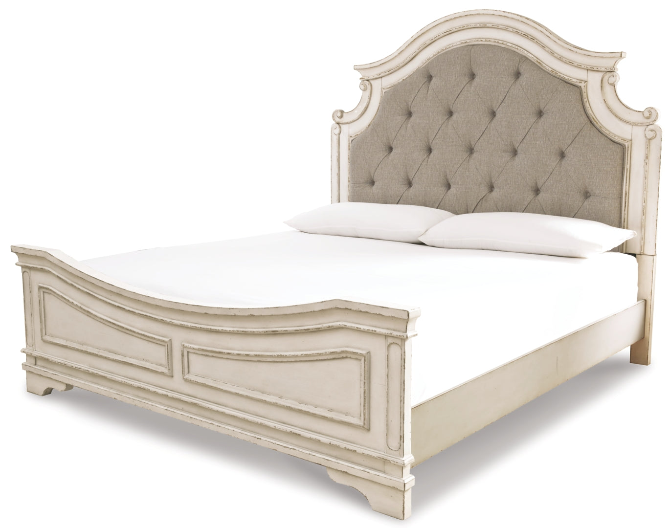 Realyn Beige Upholstered Bedroom Set