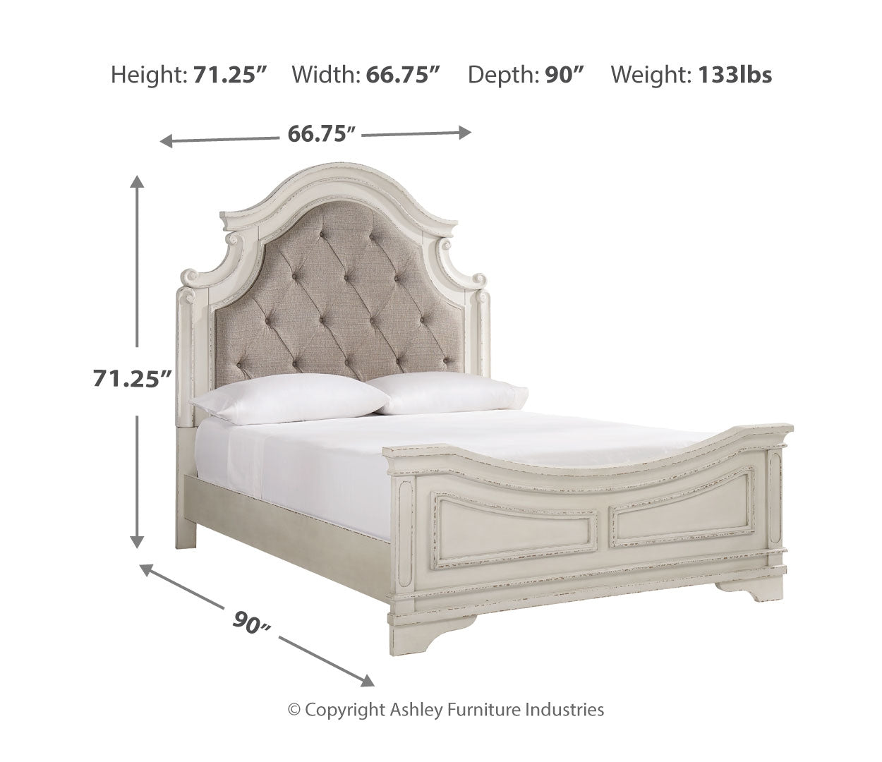 Realyn Upholstered Panel Bed