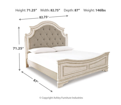 Realyn Upholstered Panel Bed