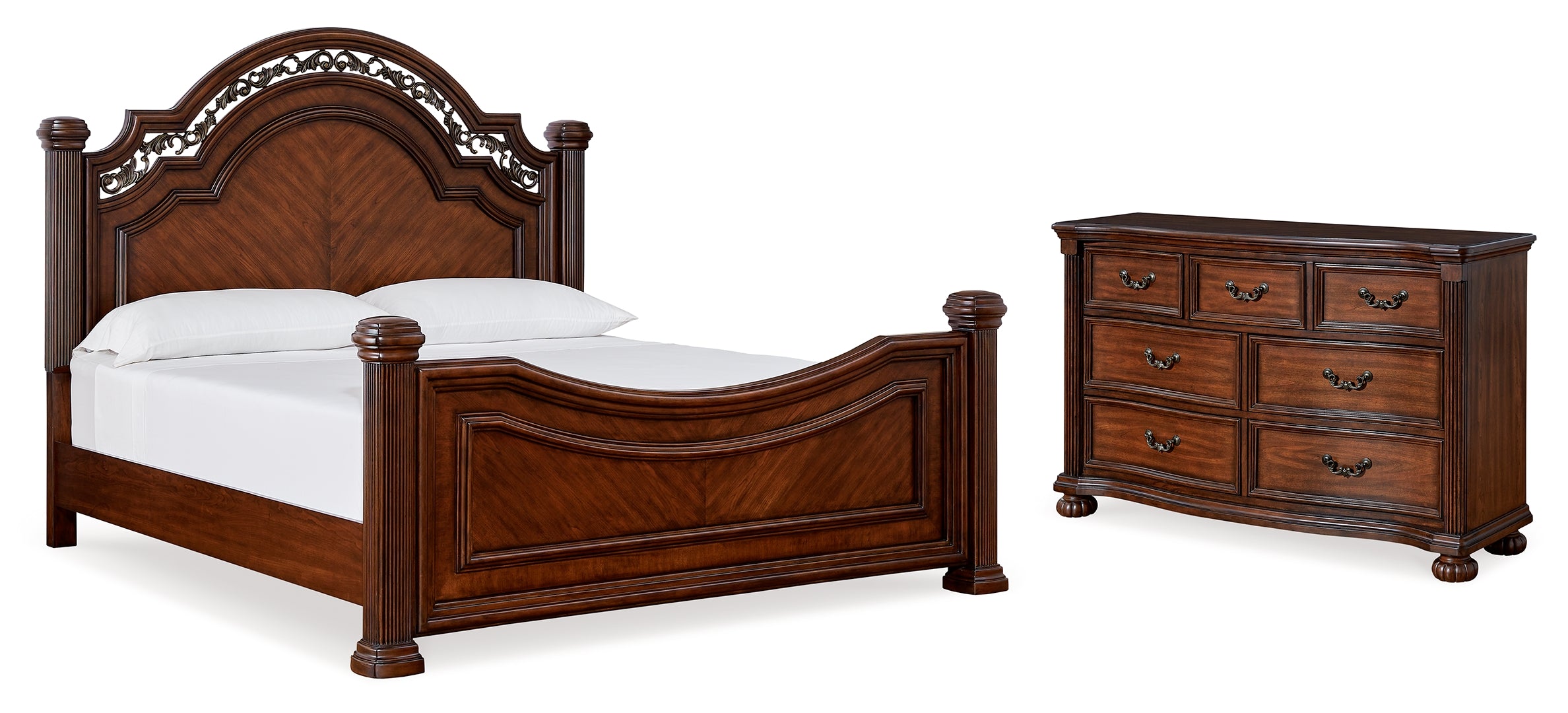 Lavinton Queen Poster Bed with Dresser