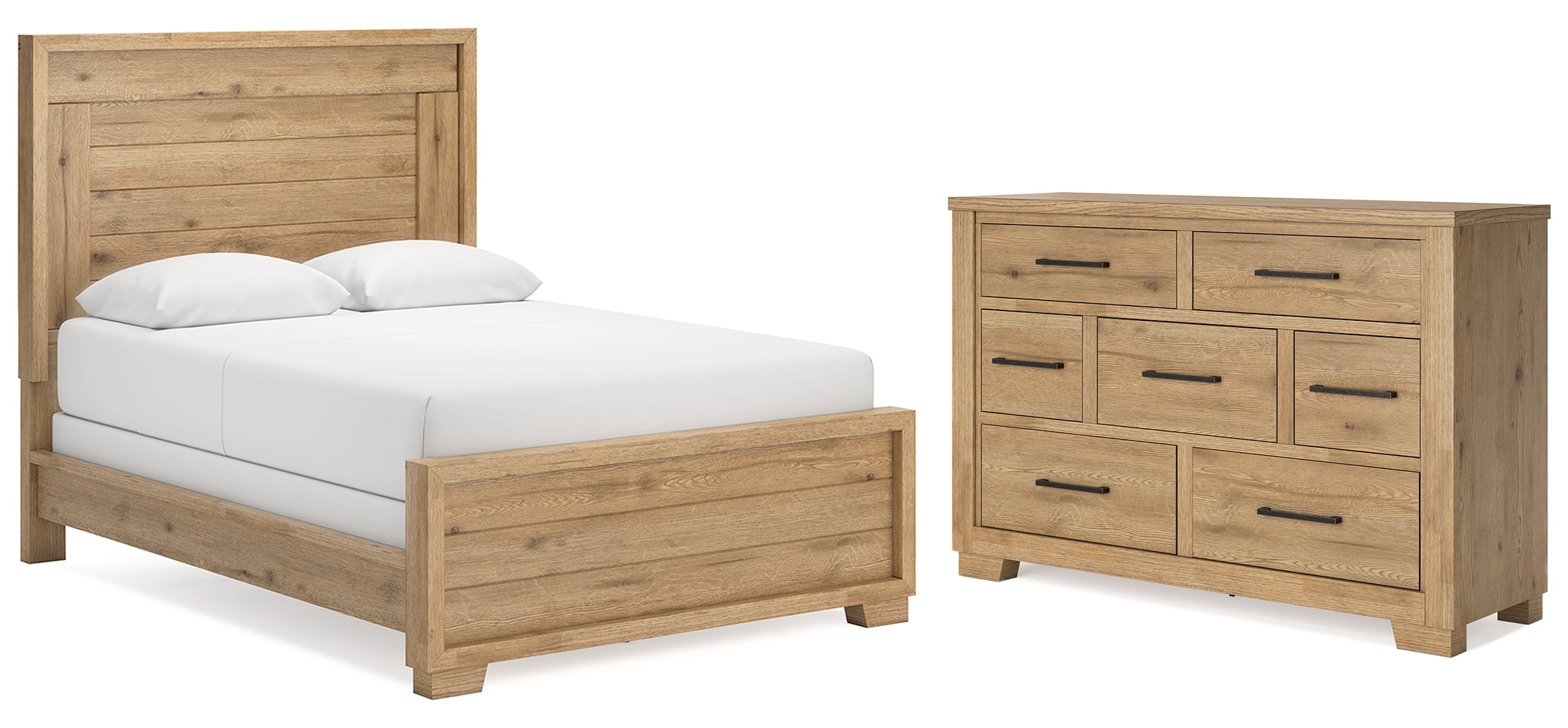 Galliden Queen Panel Bed with Dresser