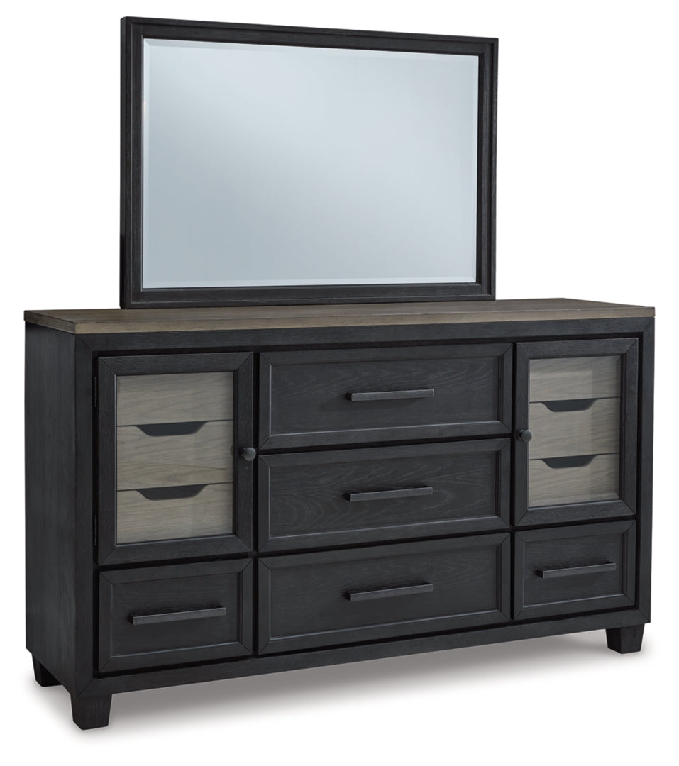 Foyland Grey Panel Storage Bedroom Set