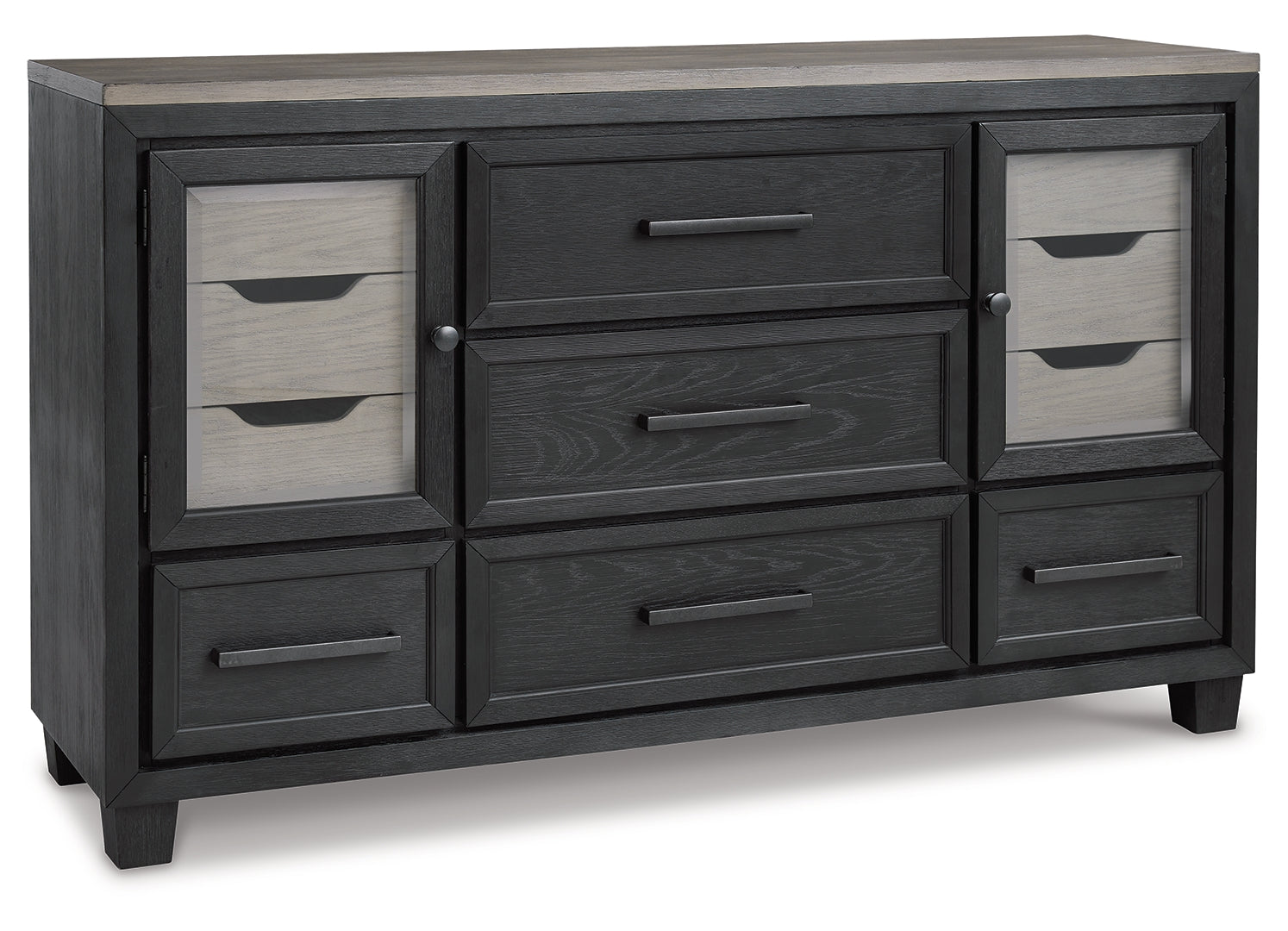 Foyland Grey Panel Storage Bedroom Set