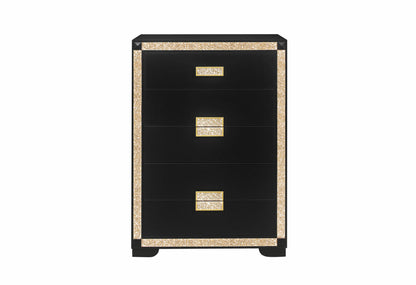 Blake Black/Gold Chest