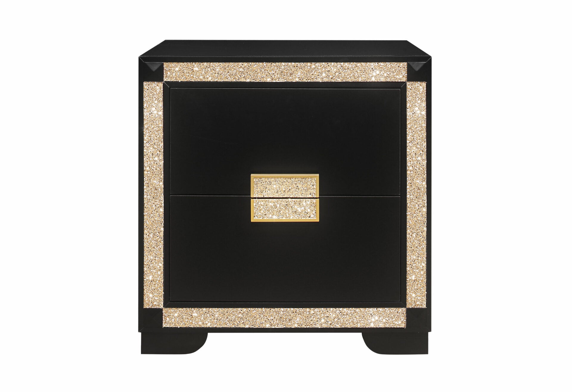 Blake Black/Gold Nightstand