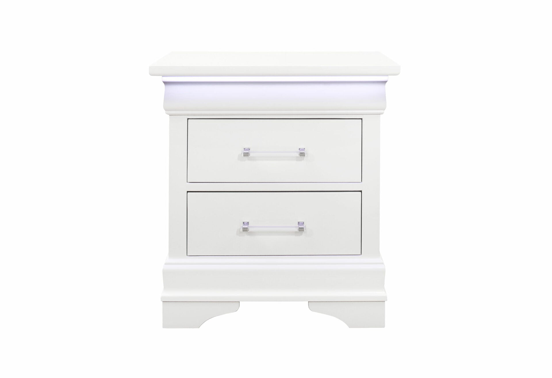 Charlie White Nightstand With Led