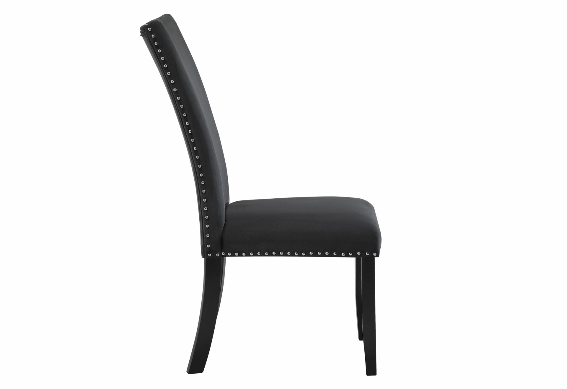 D03 Black Velvet Dining Chair