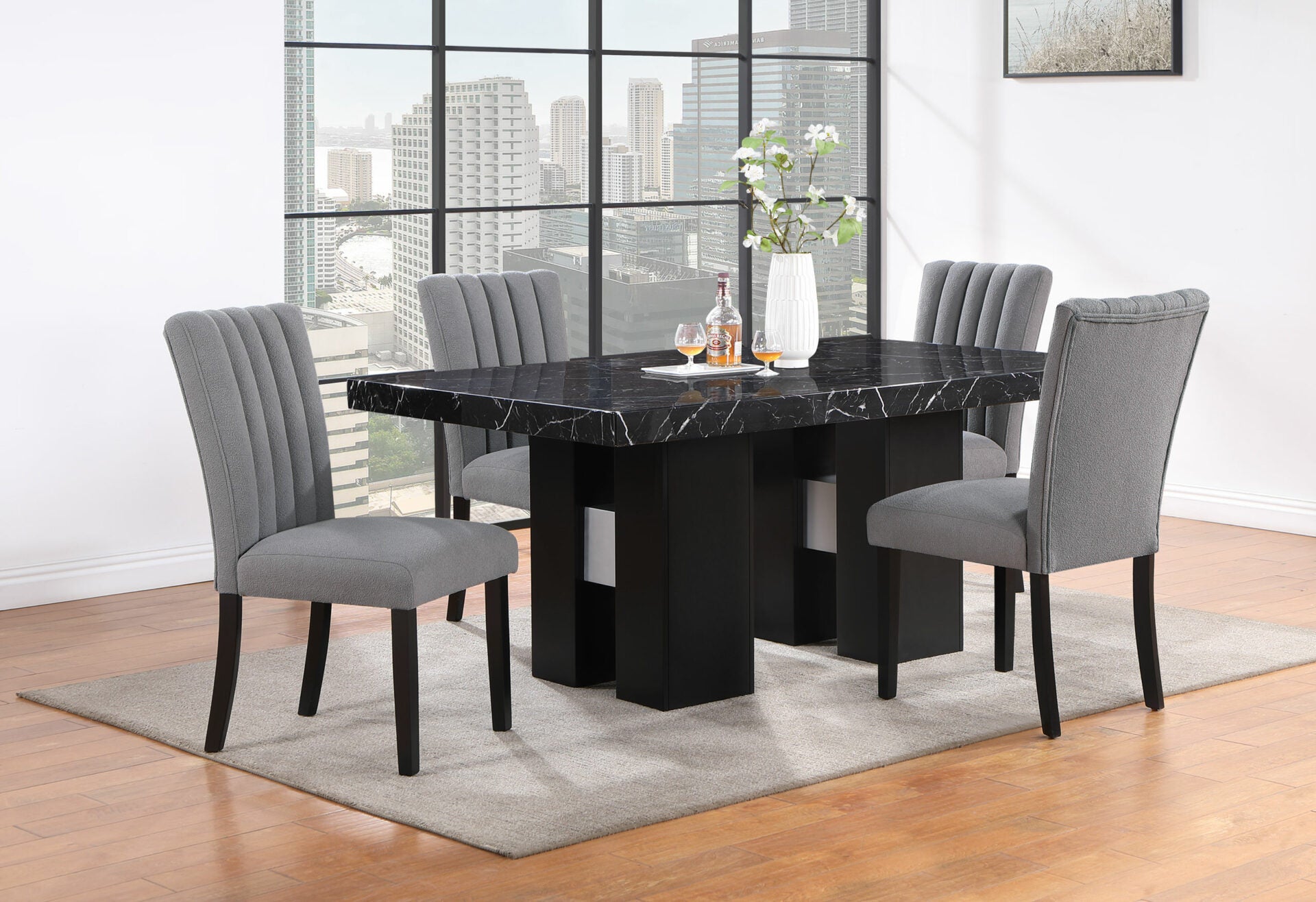 D8685 Grey Dining Chair