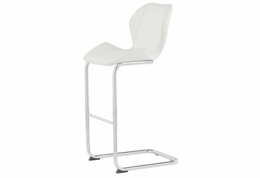 D1446 White Bar Stool