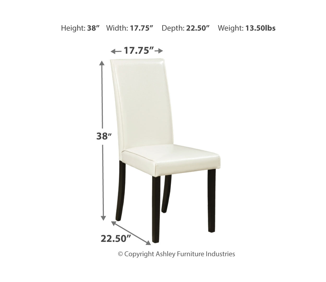 Kimonte Dining UPH Side Chair (2/CN)