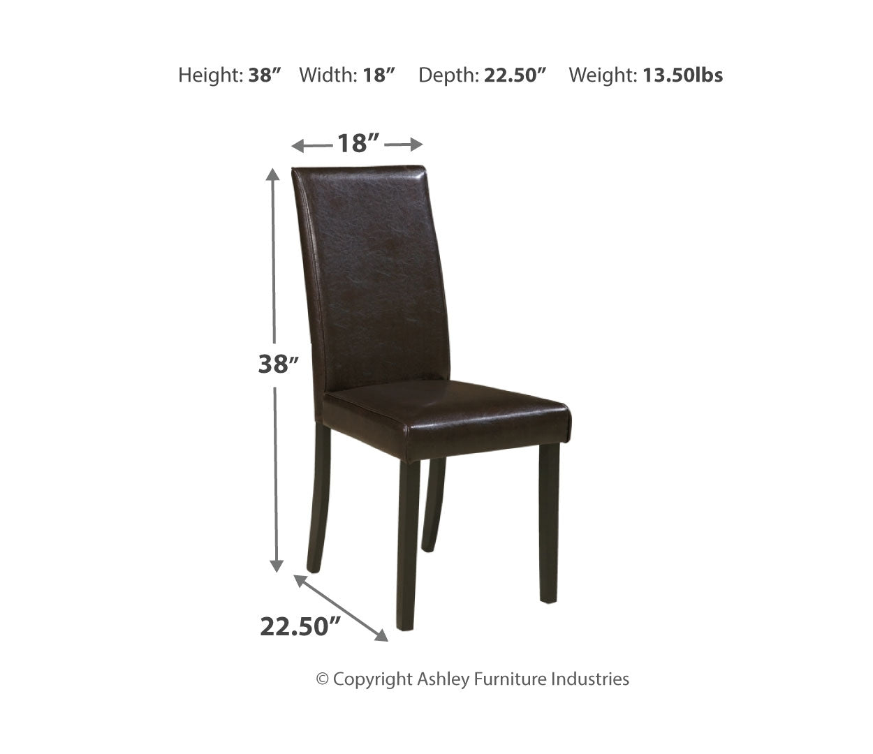 Kimonte Dining UPH Side Chair (2/CN)