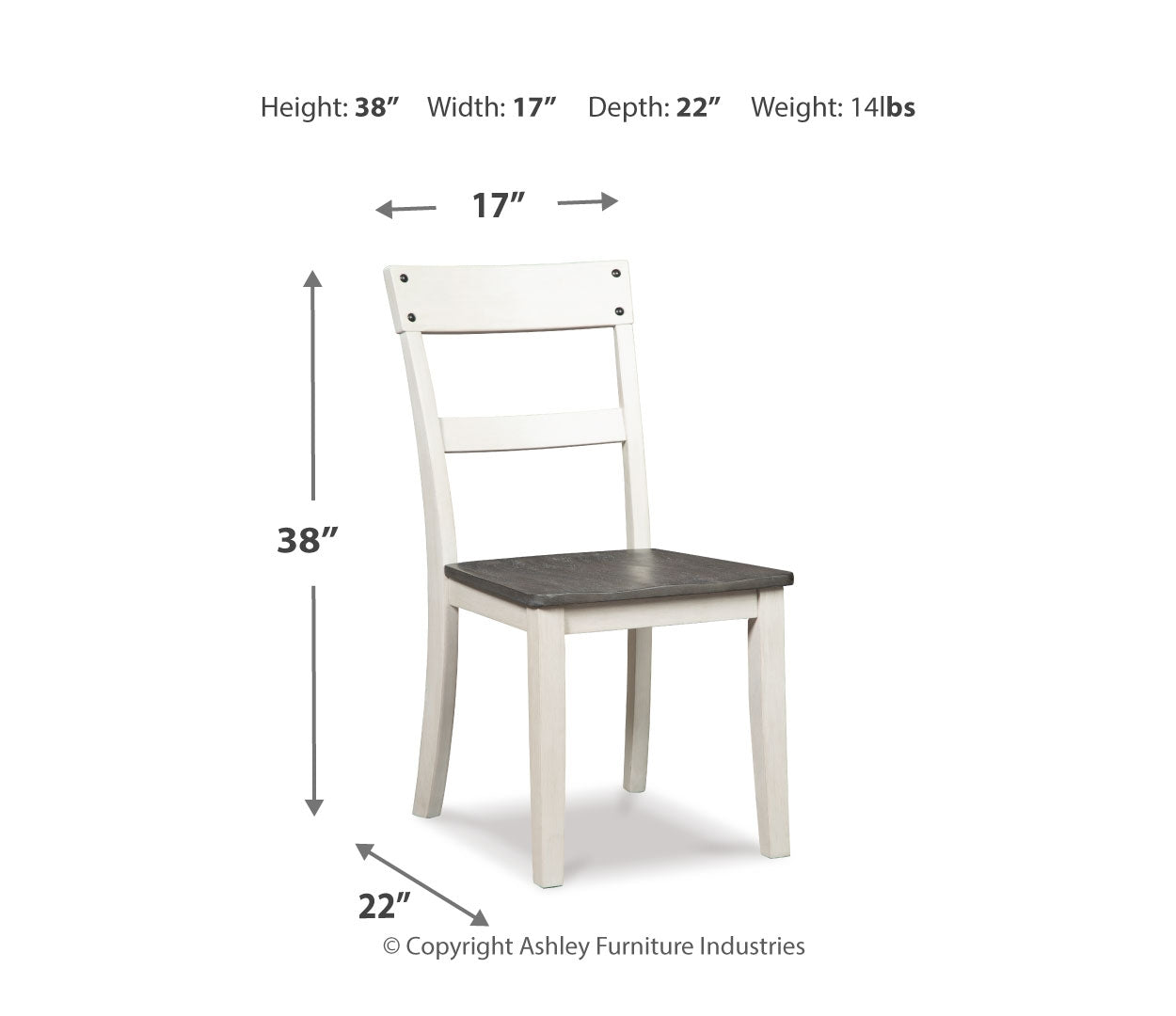 Nelling Dining Room Side Chair (2/CN)