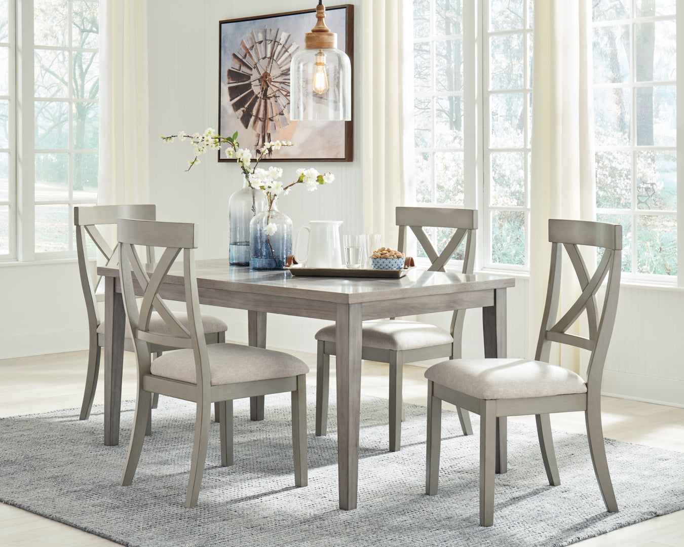 Parellen Dining Table and 6 Chairs