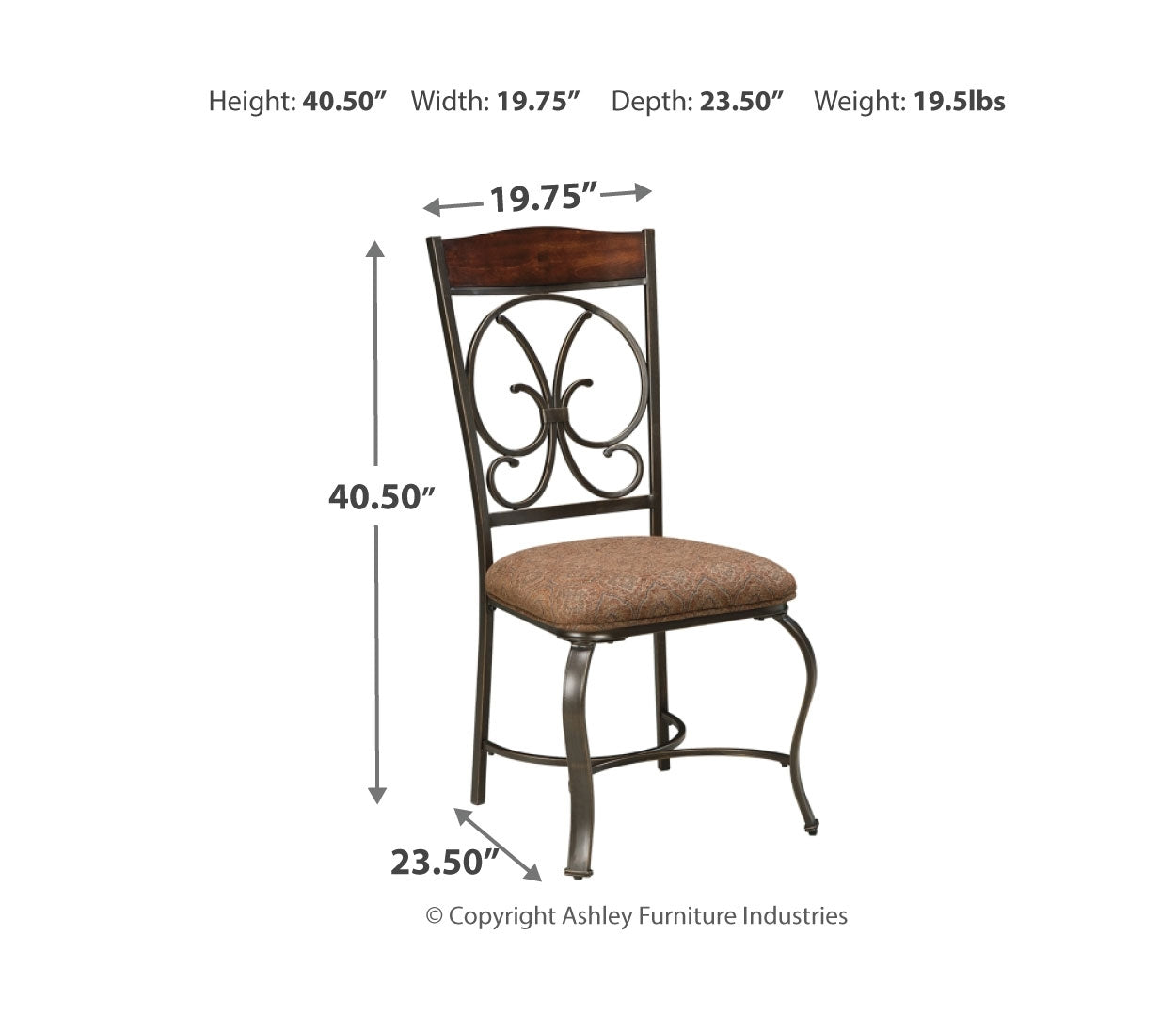 Glambrey Dining UPH Side Chair (4/CN)