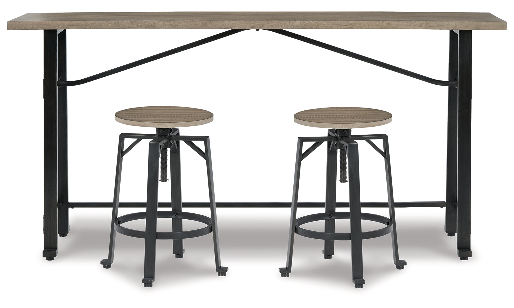 Lesterton Counter Height Dining Table and 2 Barstools