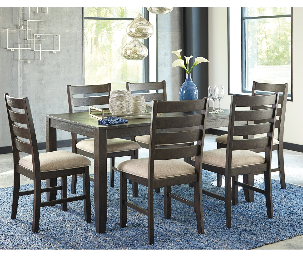 Rokane Dining Room Table Set (7/CN)