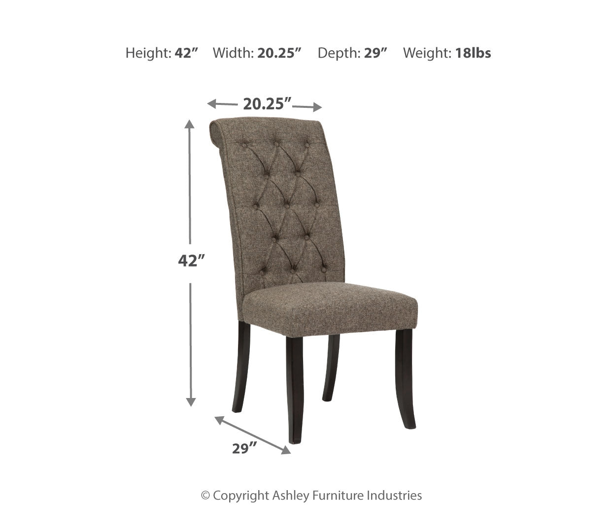 Tripton Dining UPH Side Chair (2/CN)