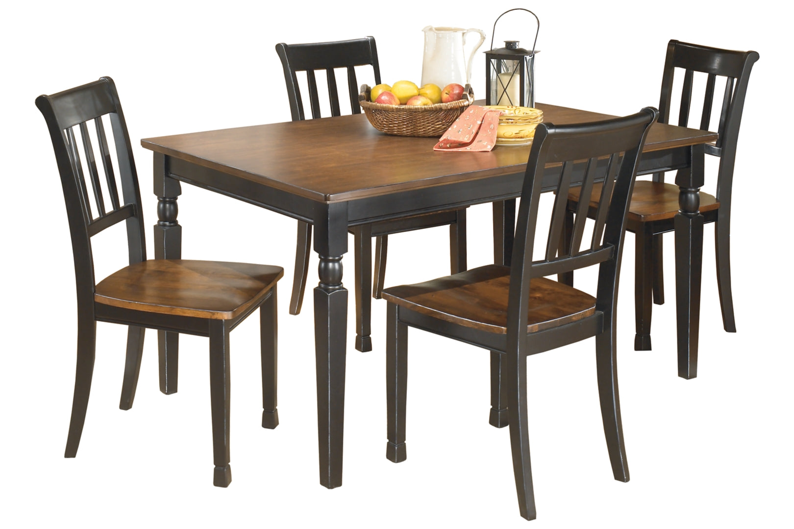 Owingsville Dining Table and 4 Chairs and Bench