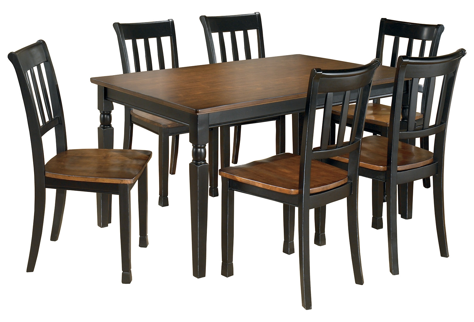 Owingsville Dining Table and 4 Chairs and Bench