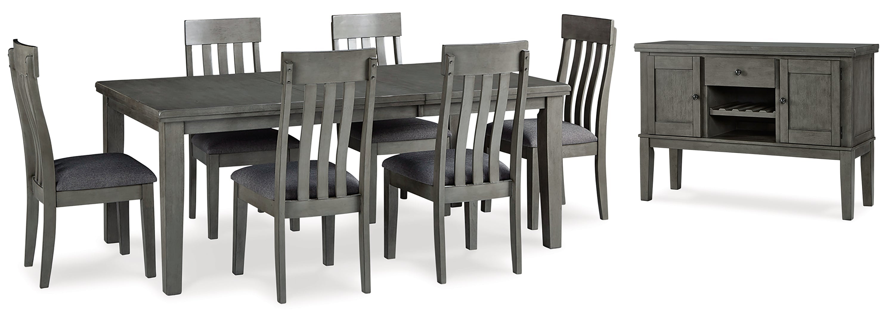 Hallanden Dining Table and 6 Chairs with Storage