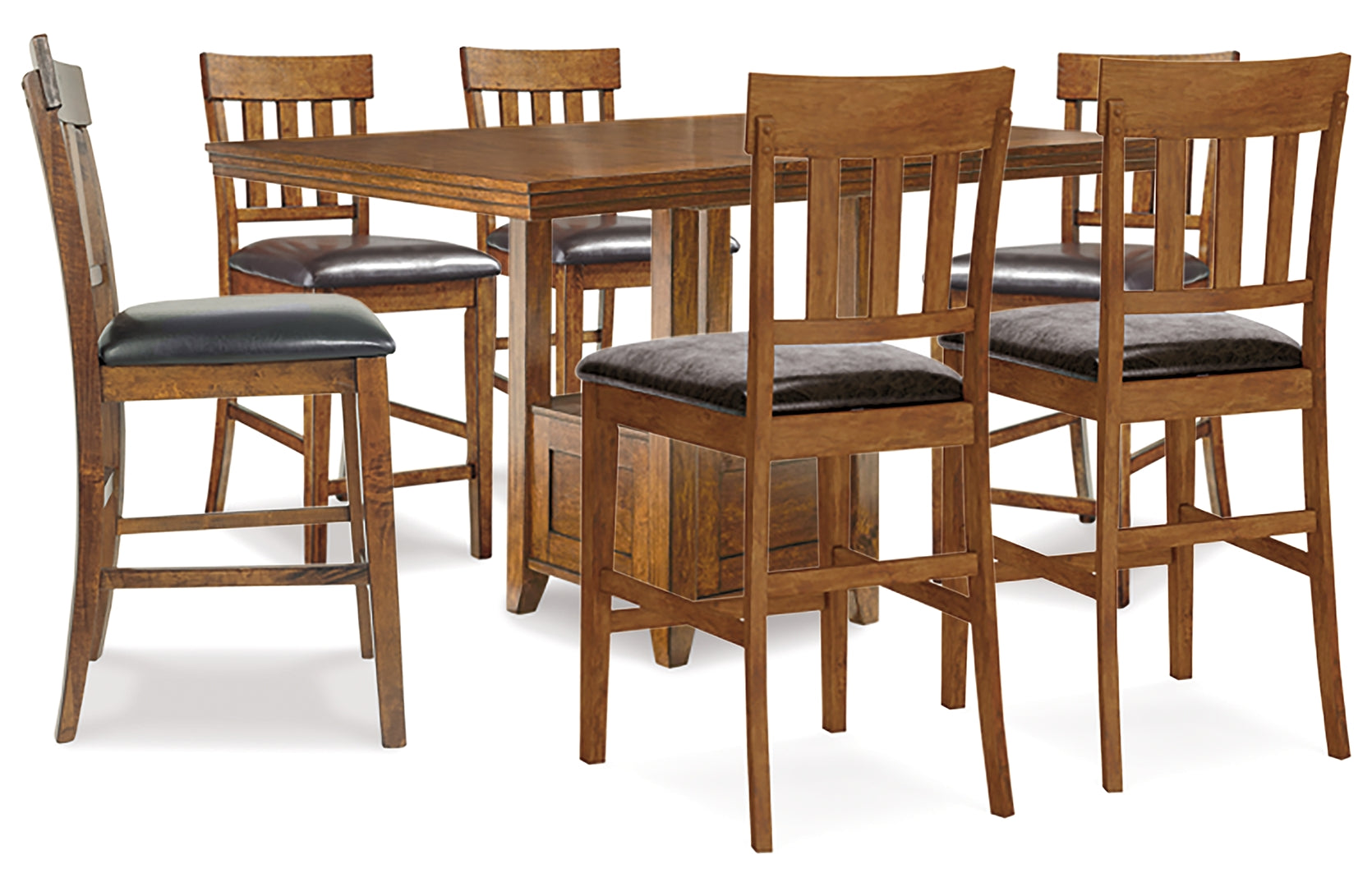 Ralene Dining Table and 4 Chairs and Bench