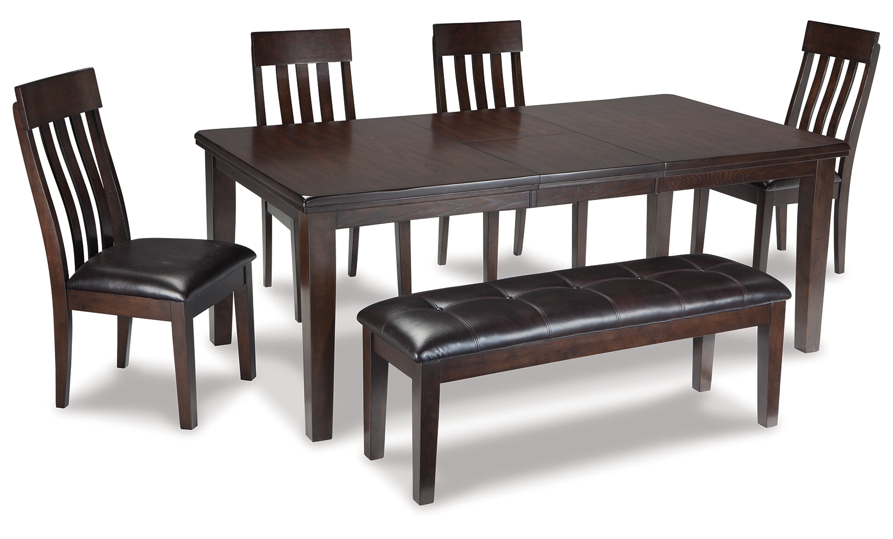 Haddigan Dining Table and 4 Chairs and Bench