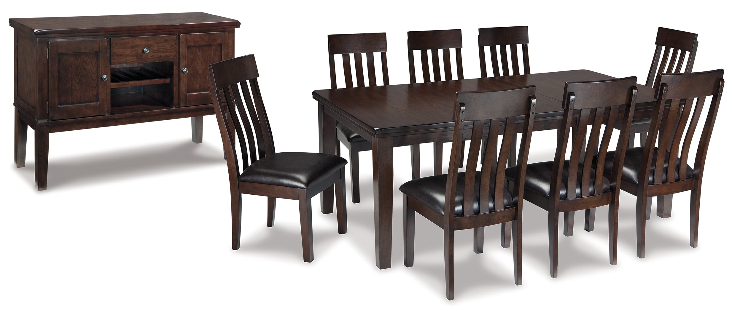 Haddigan Dining Table and 8 Chairs with Storage