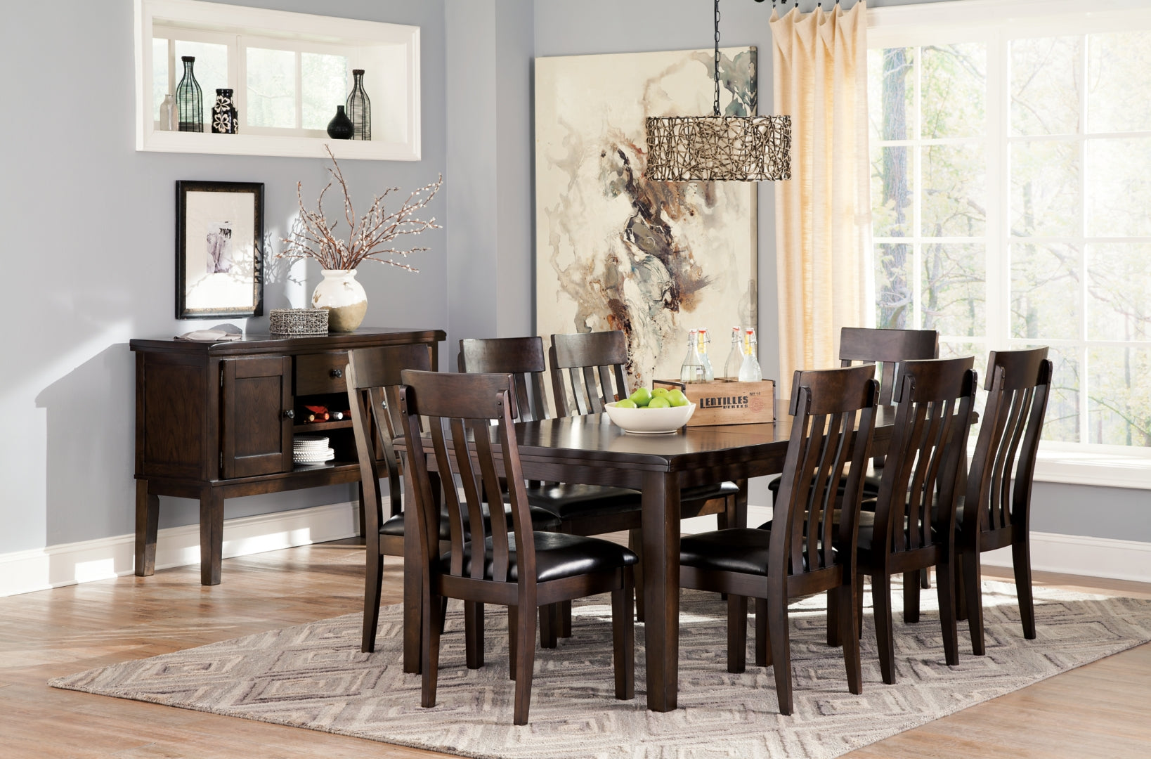 Haddigan Dining Table and 4 Chairs with Storage