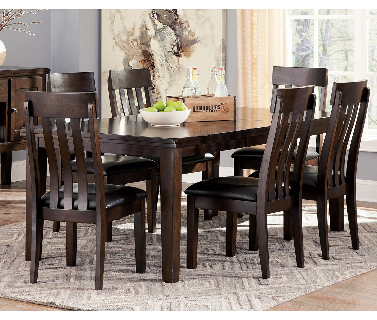 Haddigan Dining Table and 4 Chairs with Storage