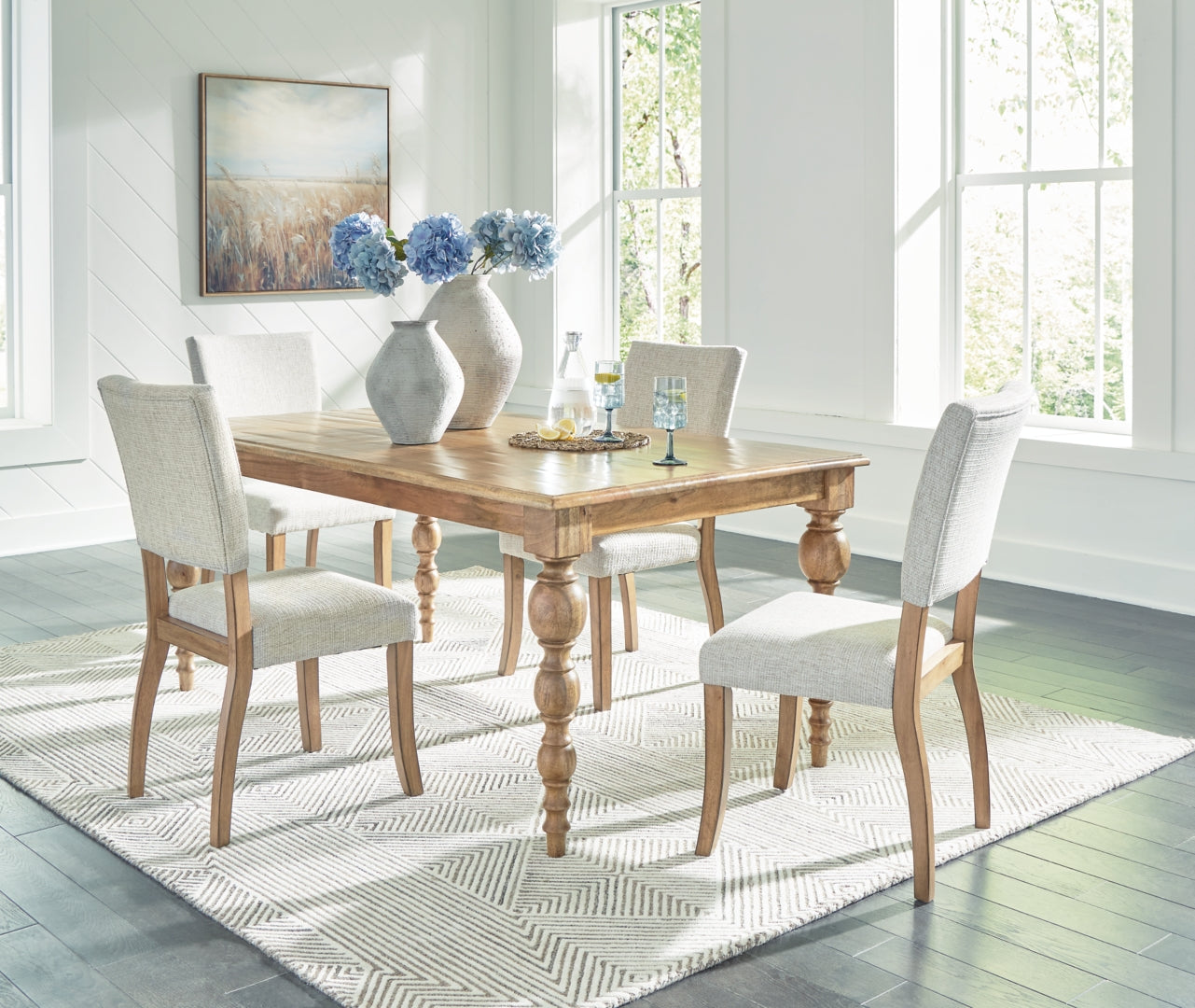 Rybergston Dining Table and 6 Chairs