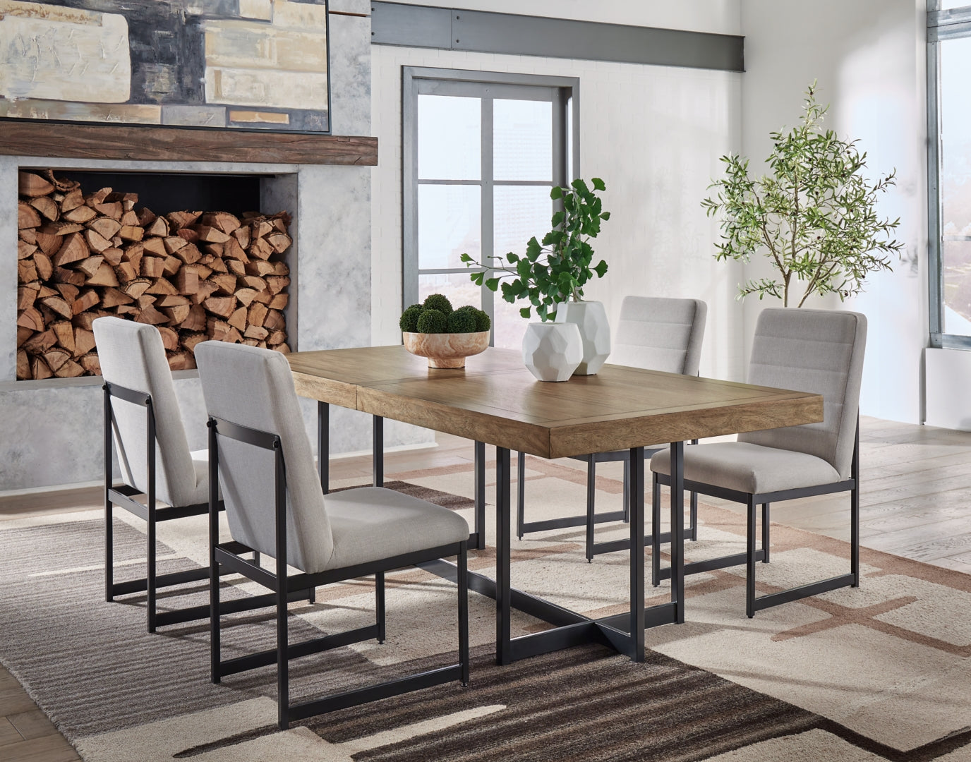 Tomtyn Dining Table and 8 Chairs