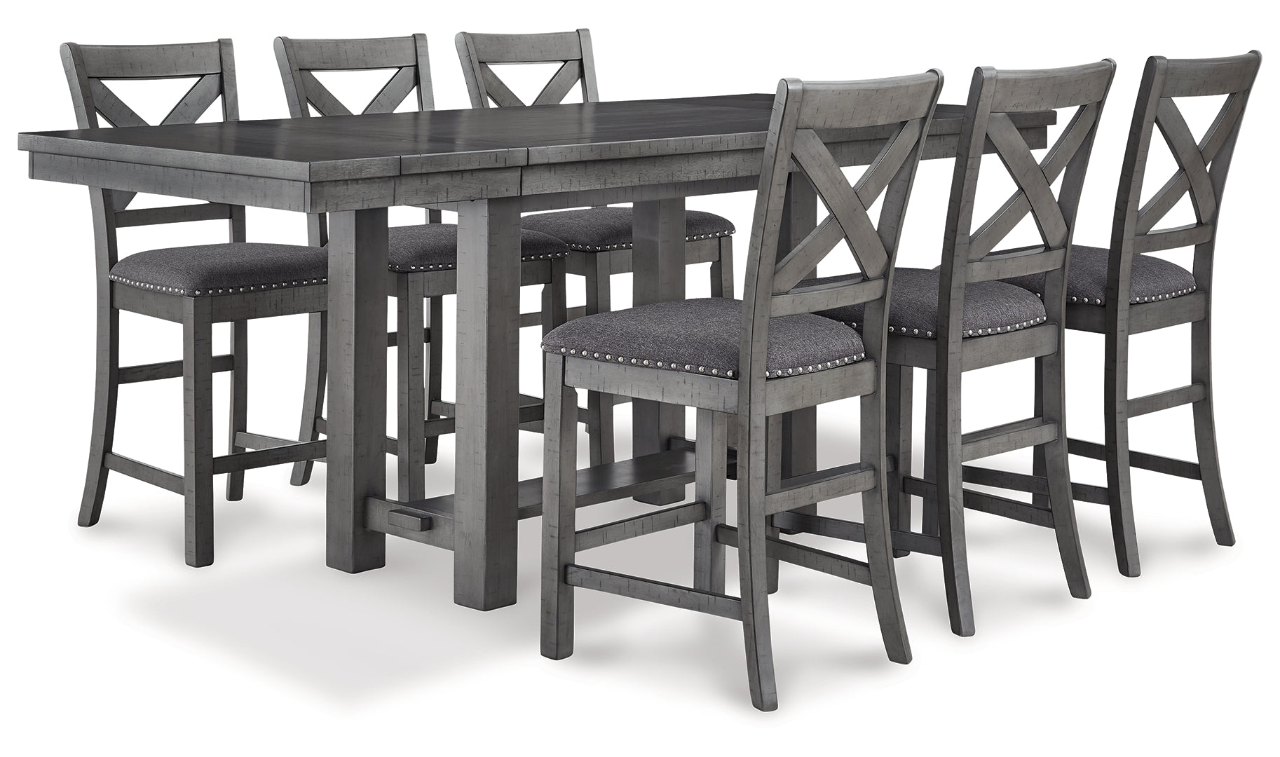 Myshanna Counter Height Dining Table and 6 Barstools