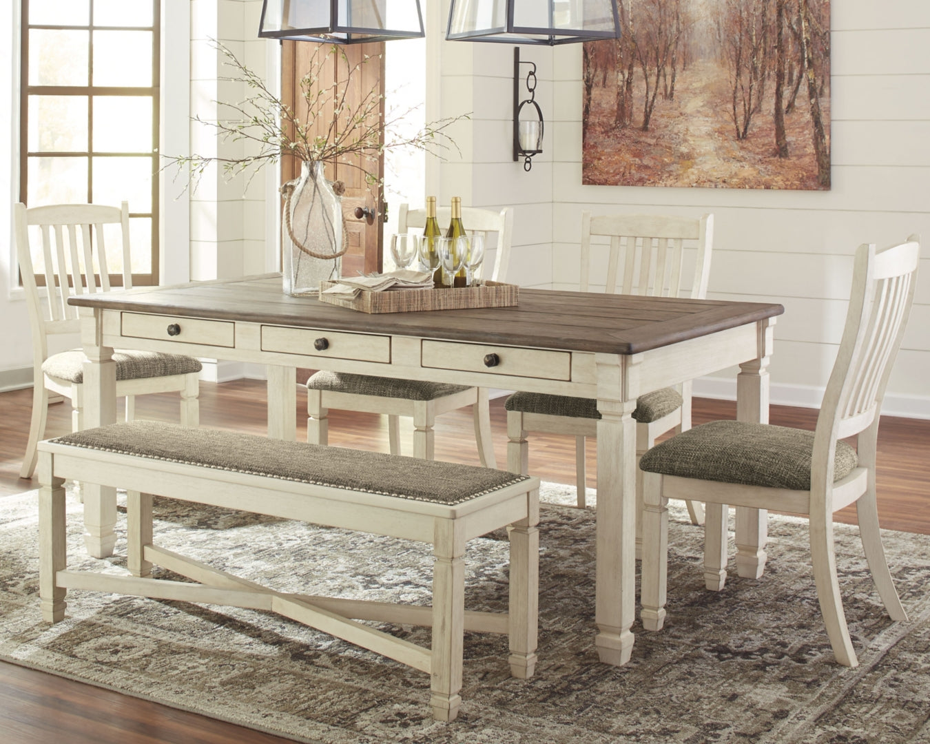 Bolanburg Dining Table and 4 Chairs