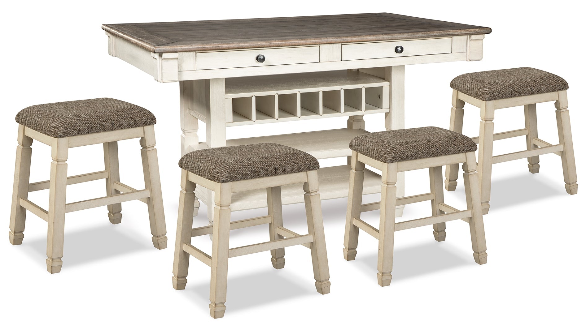 Bolanburg Counter Height Dining Table and Barstools